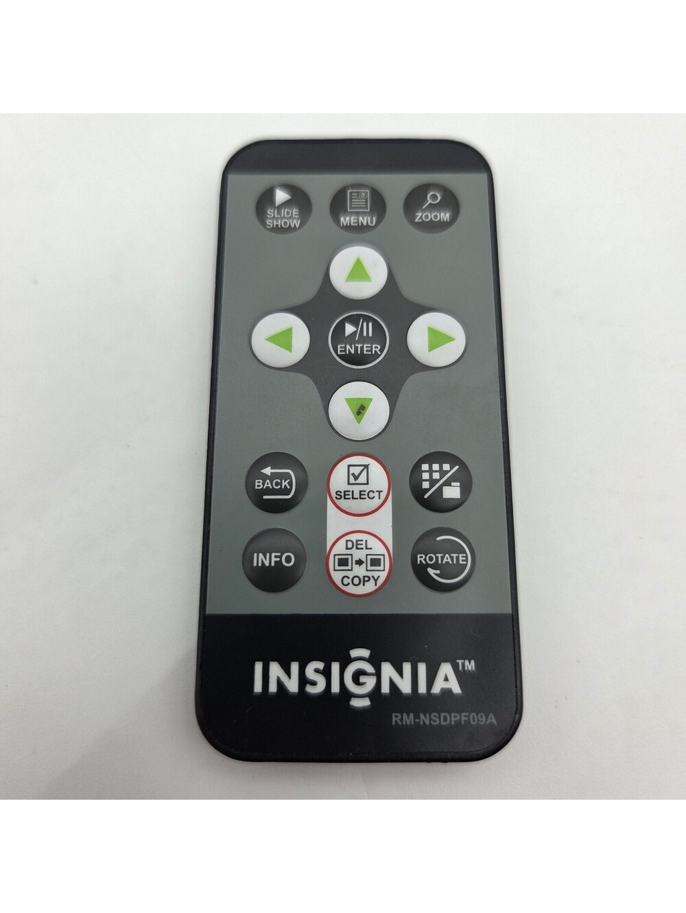 Genuine Insignia RM-NSDPF09A Remote For NS-DPF7G & NS-DPF9G Digital Photo Frame